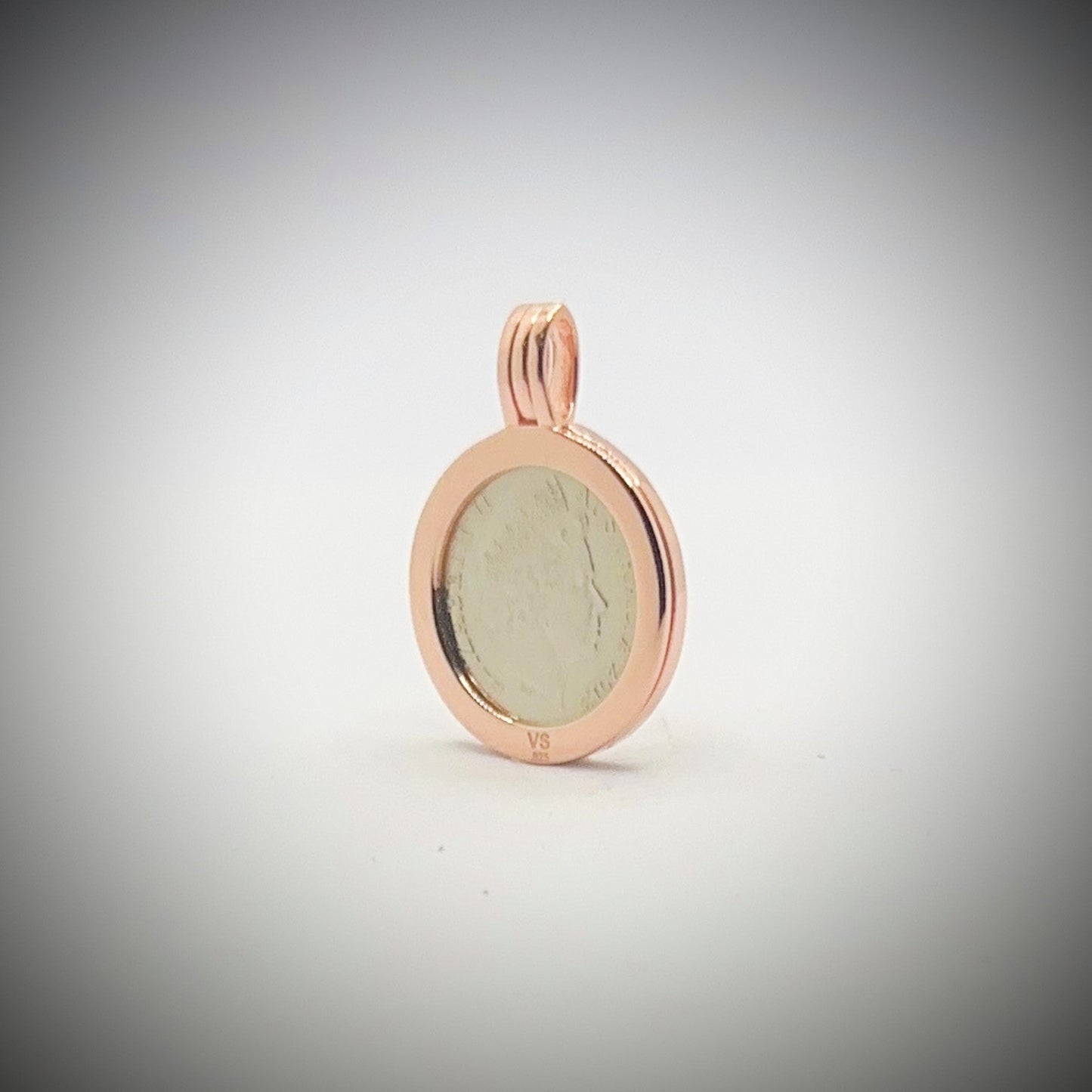 Australian 5 Cent Rose Gold VS Pendant - Vintage Spirit - Handcrafted Coin Creations