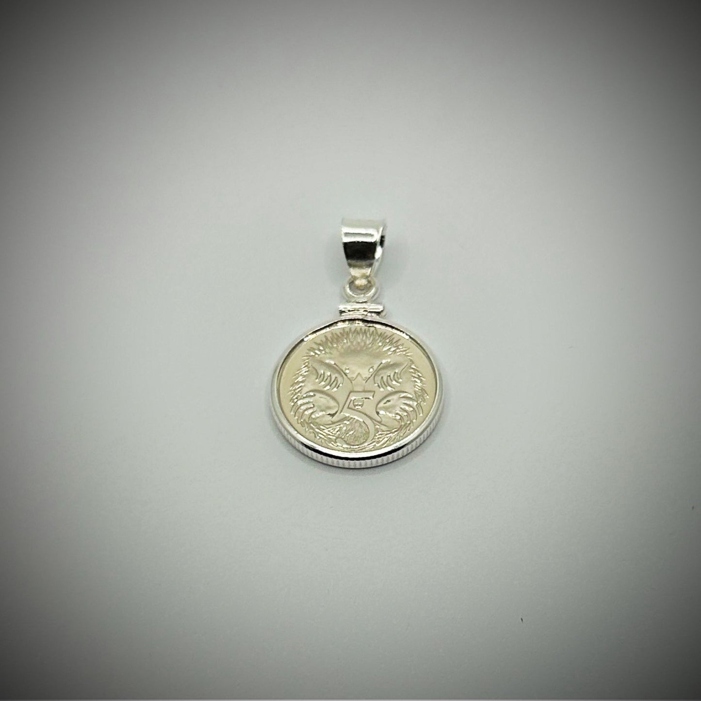 Australian 5 Cent Sterling Silver Bezel - Vintage Spirit - Handcrafted Coin Creations
