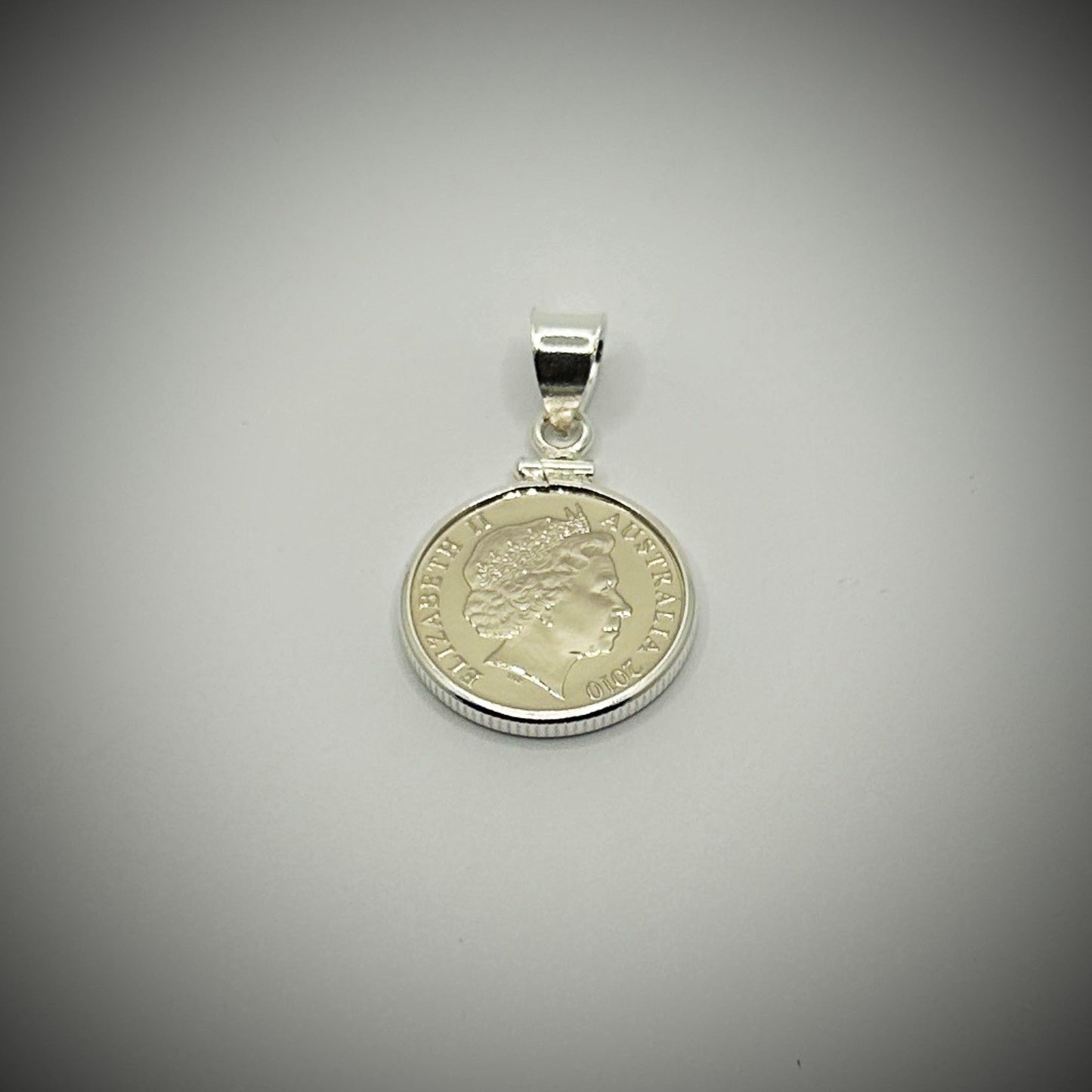 Australian 5 Cent Sterling Silver Bezel - Vintage Spirit - Handcrafted Coin Creations