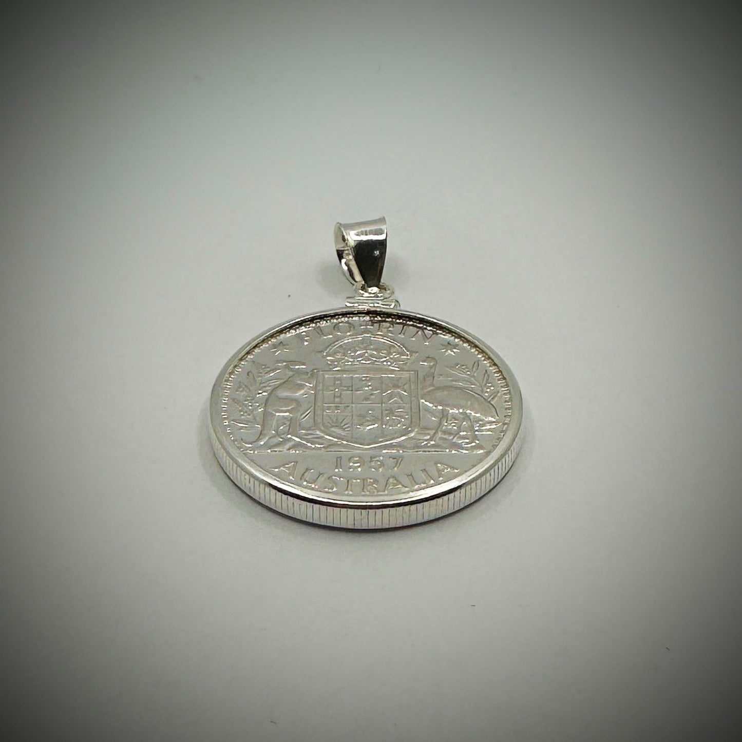 Australian Florin Sterling Silver Bezel - Vintage Spirit - Handcrafted Coin Creations