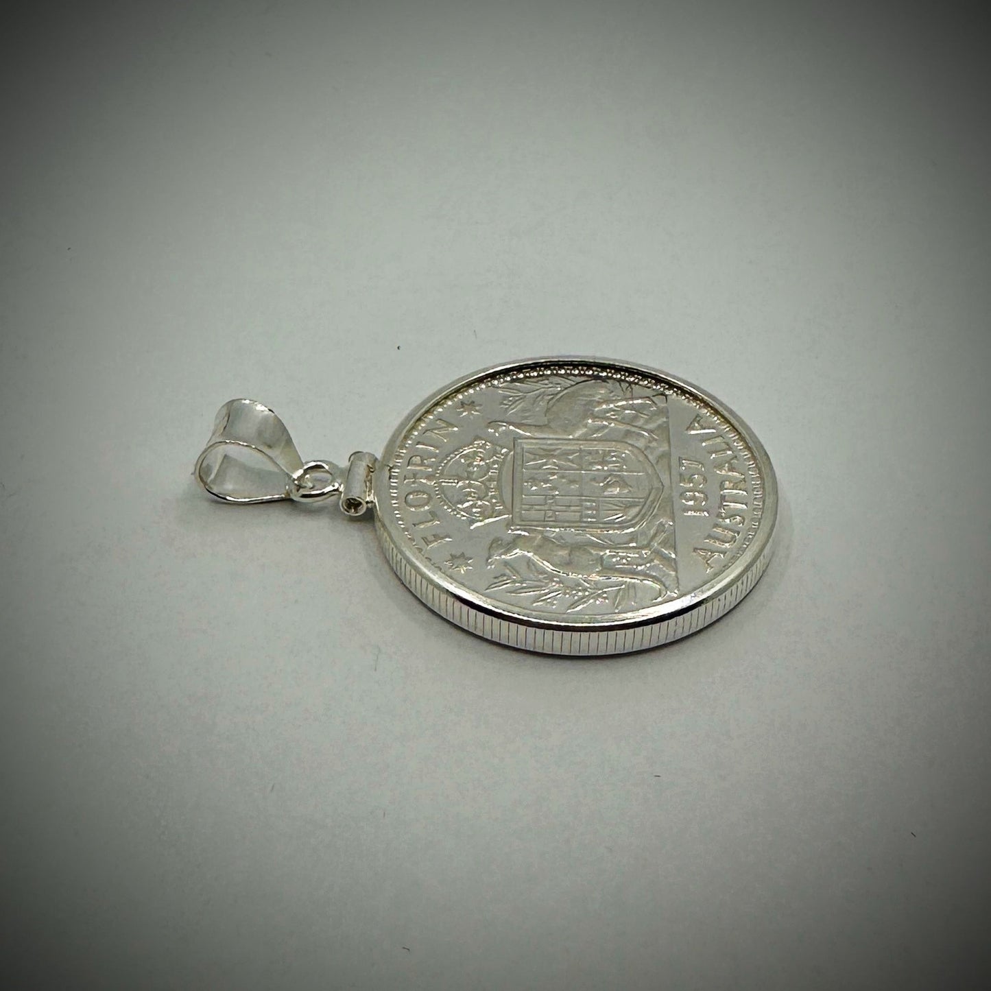 Australian Florin Sterling Silver Bezel - Vintage Spirit - Handcrafted Coin Creations