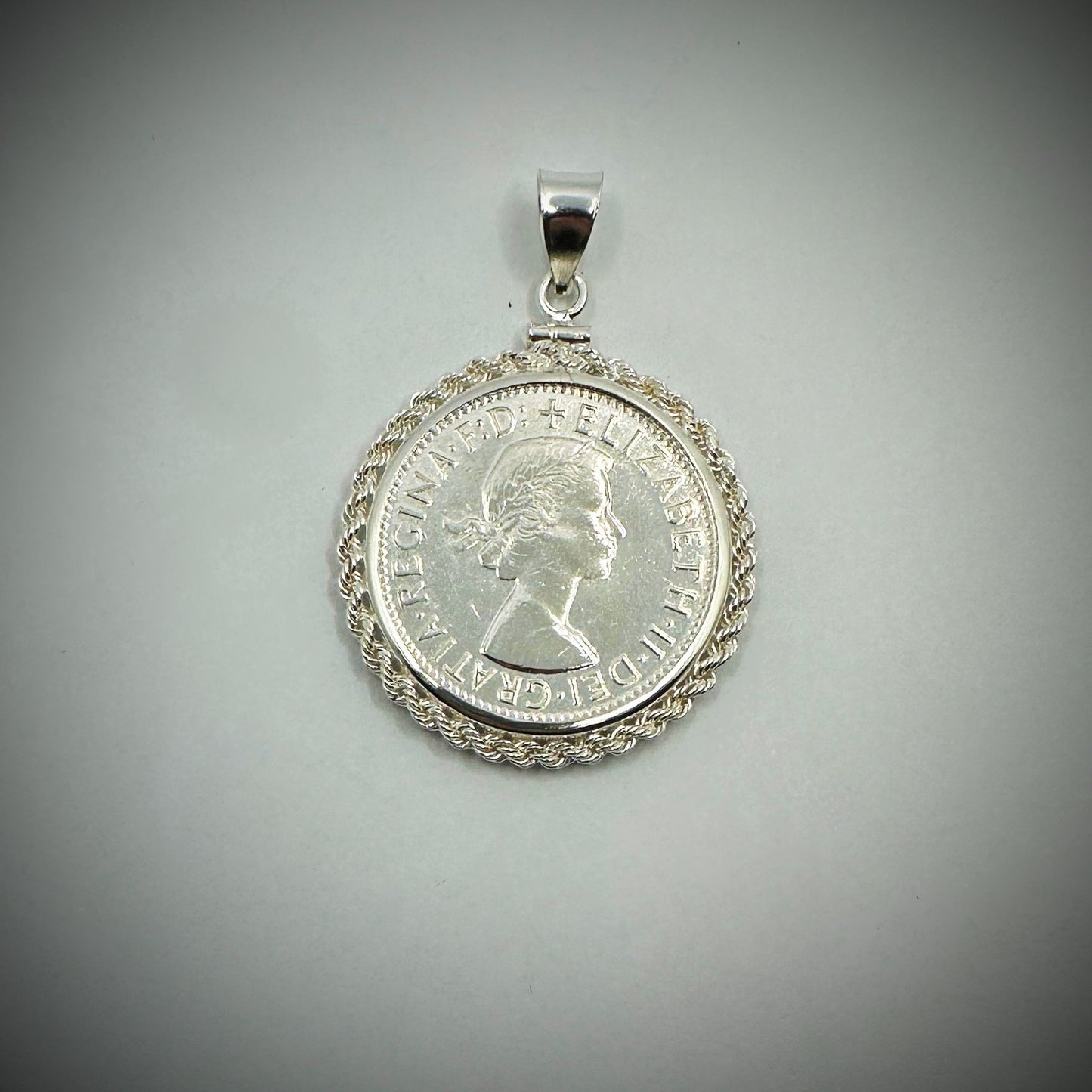 Australian Florin Twisted Rope Bezel - Vintage Spirit - Handcrafted Coin Creations