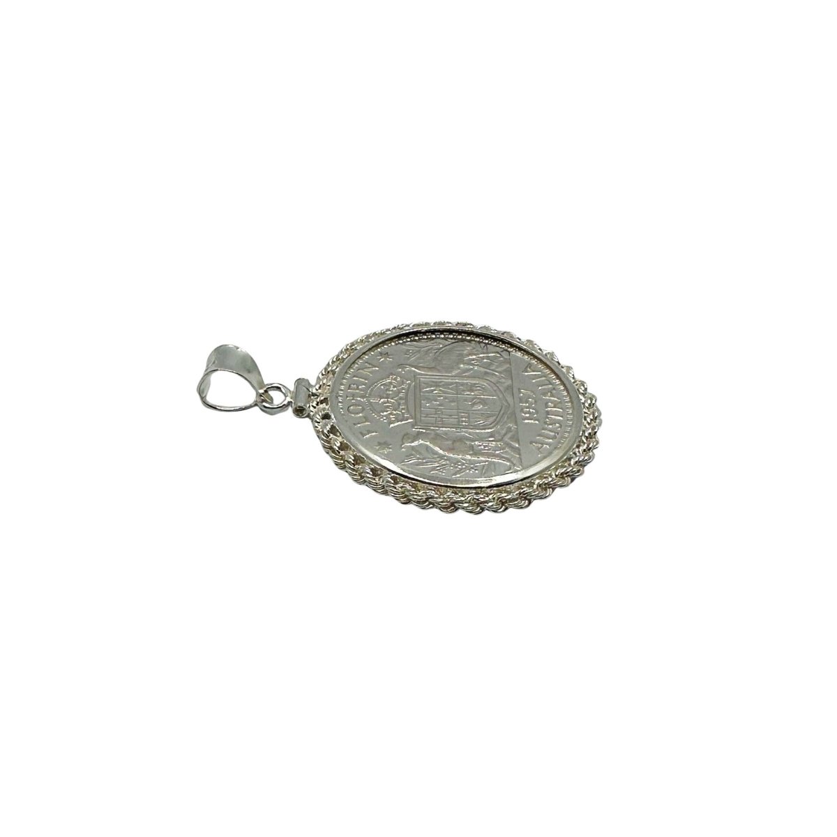 Australian Florin Twisted Rope Bezel - Vintage Spirit - Handcrafted Coin Creations