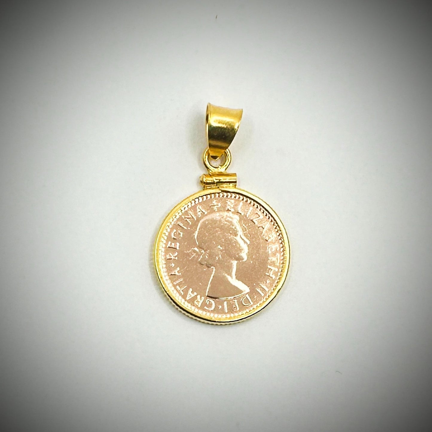 Australian Rose Gold Sixpence Gold Filled Bezel - Vintage Spirit - Handcrafted Coin Creations