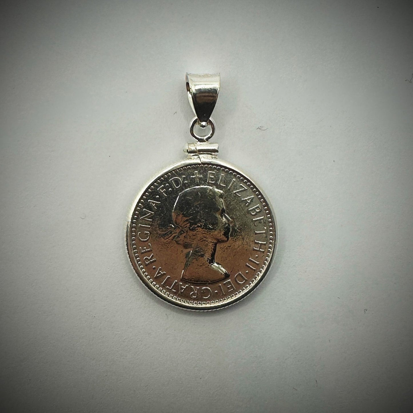 Australian Shilling Sterling Silver Bezel - Vintage Spirit - Handcrafted Coin Creations