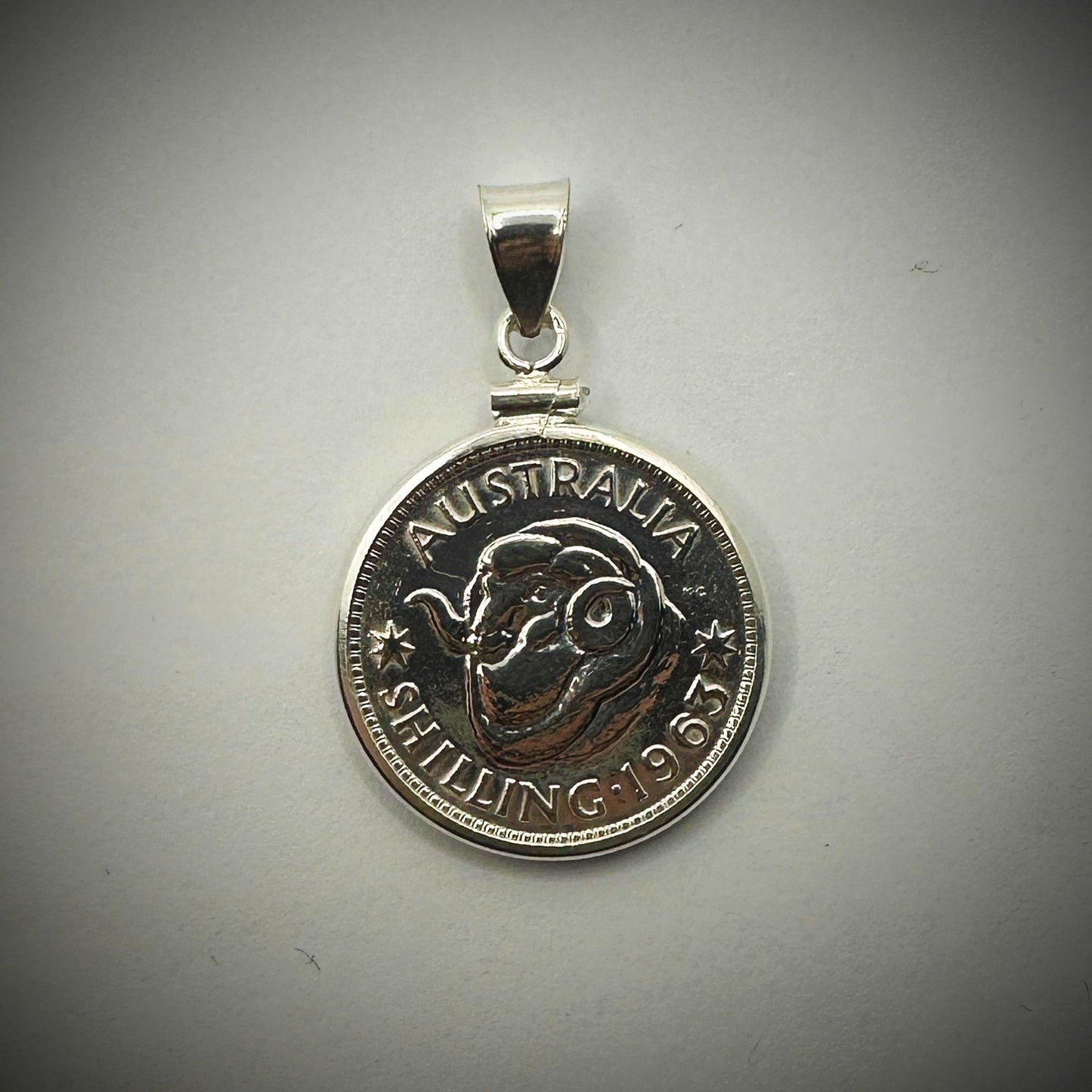 Australian Shilling Sterling Silver Bezel - Vintage Spirit - Handcrafted Coin Creations