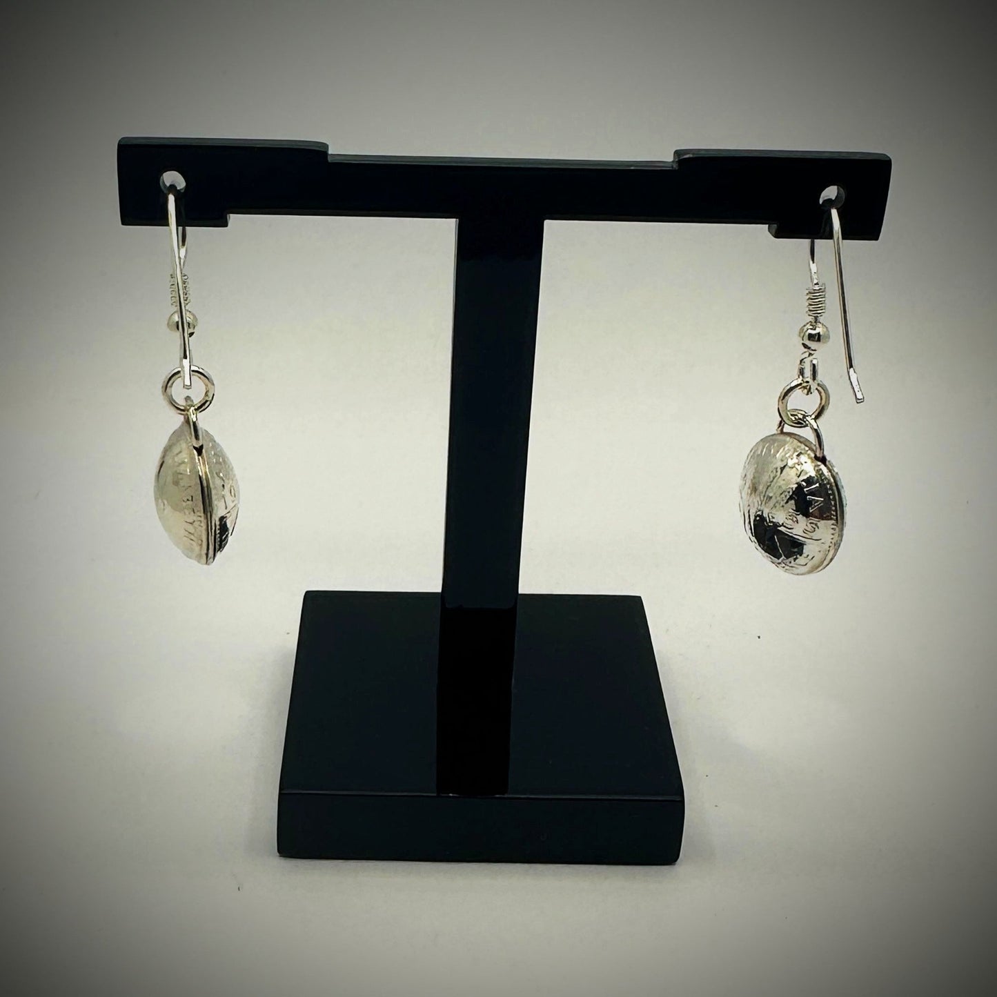 Australian Threepence Domed Earrings - Vintage Spirit - Handcrafted Coin Creations