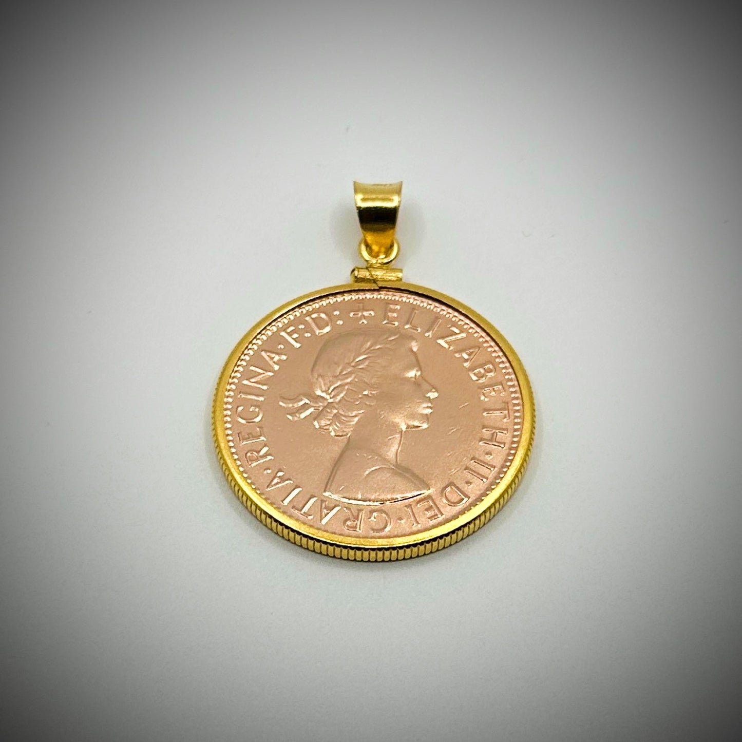 Rose Gold Australian Penny Yellow Gold Filled Bezel - Vintage Spirit - Handcrafted Coin Creations