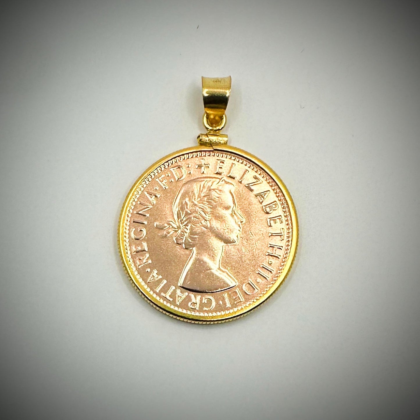 Rose Gold Australian Penny Yellow Gold Filled Bezel - Vintage Spirit - Handcrafted Coin Creations