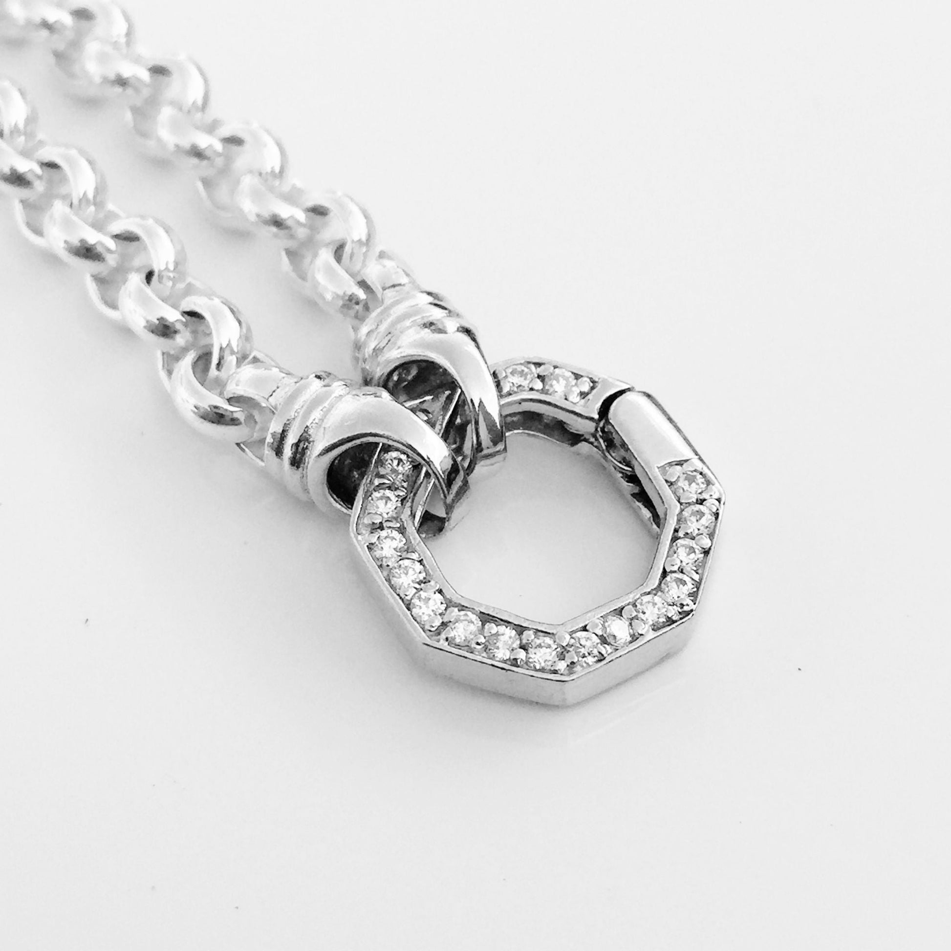 Sterling Silver Belcher Chain - Vintage Spirit - Handcrafted Coin Creations