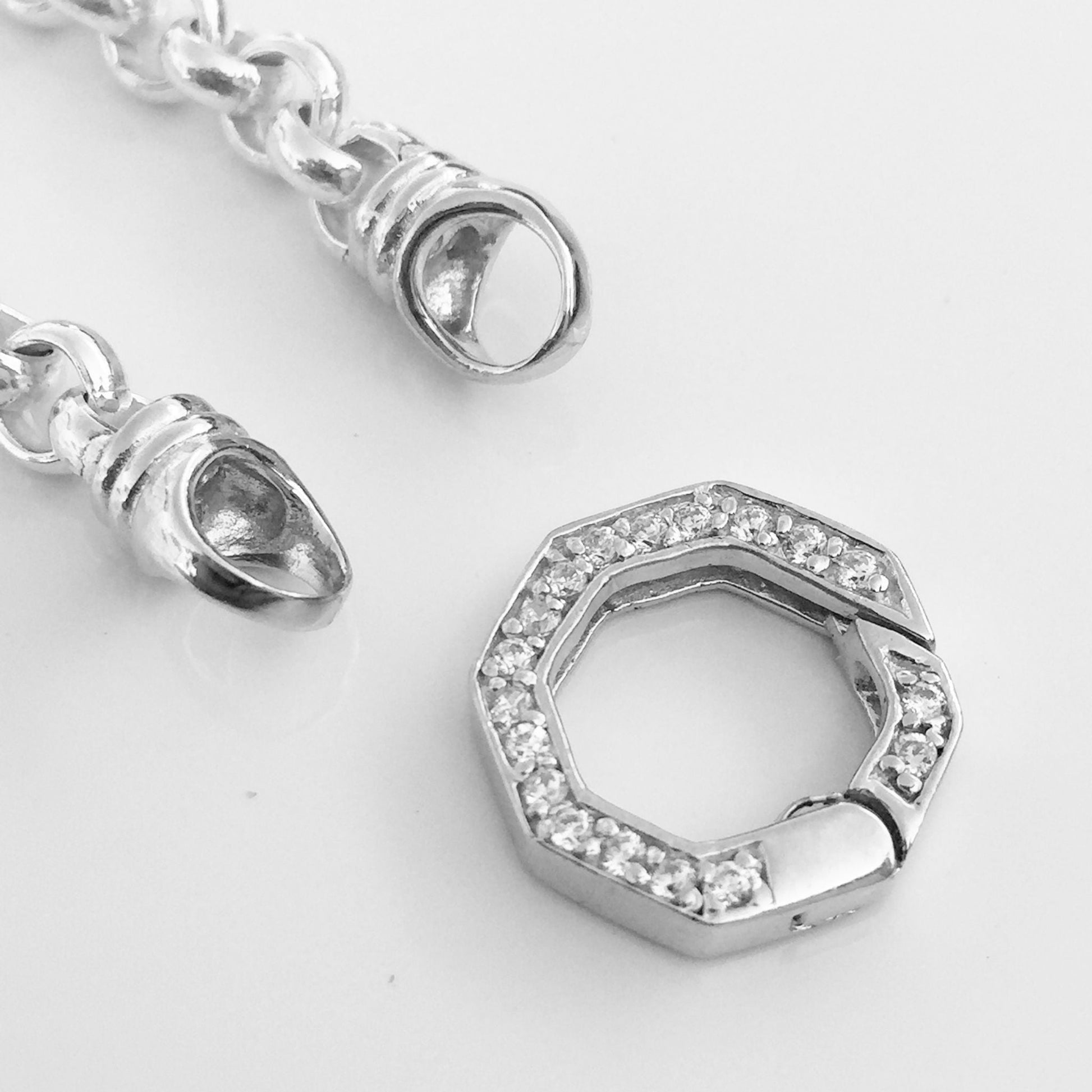 Sterling Silver Belcher Chain - Vintage Spirit - Handcrafted Coin Creations