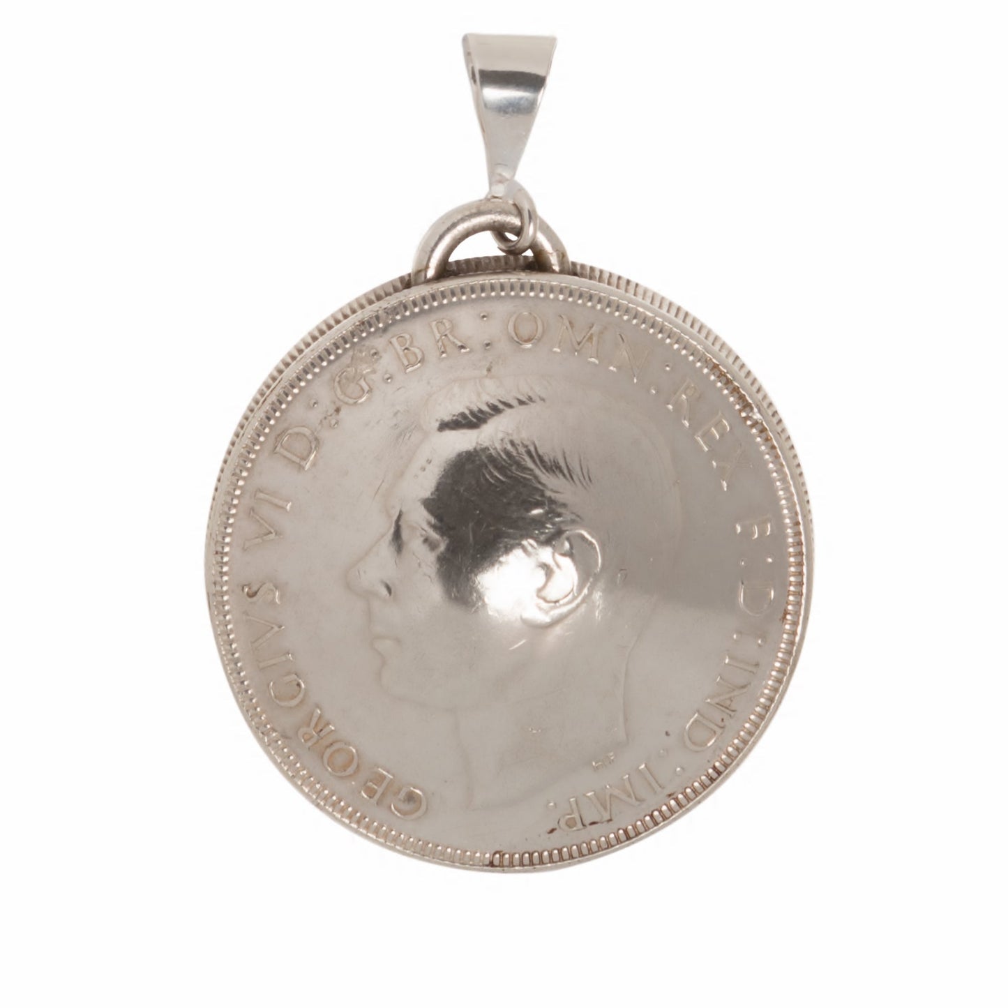 1937 Australian Crown Handcrafted Domed Pendant - Vintage Spirit - Handcrafted Coin Creations