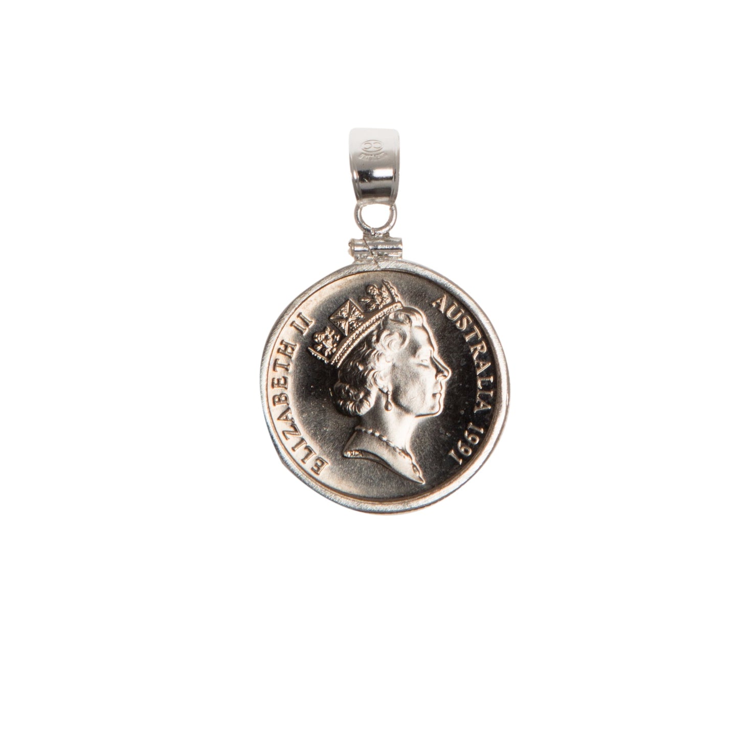 Australian 10 Cent Sterling Silver Bezel - Vintage Spirit - Handcrafted Coin Creations