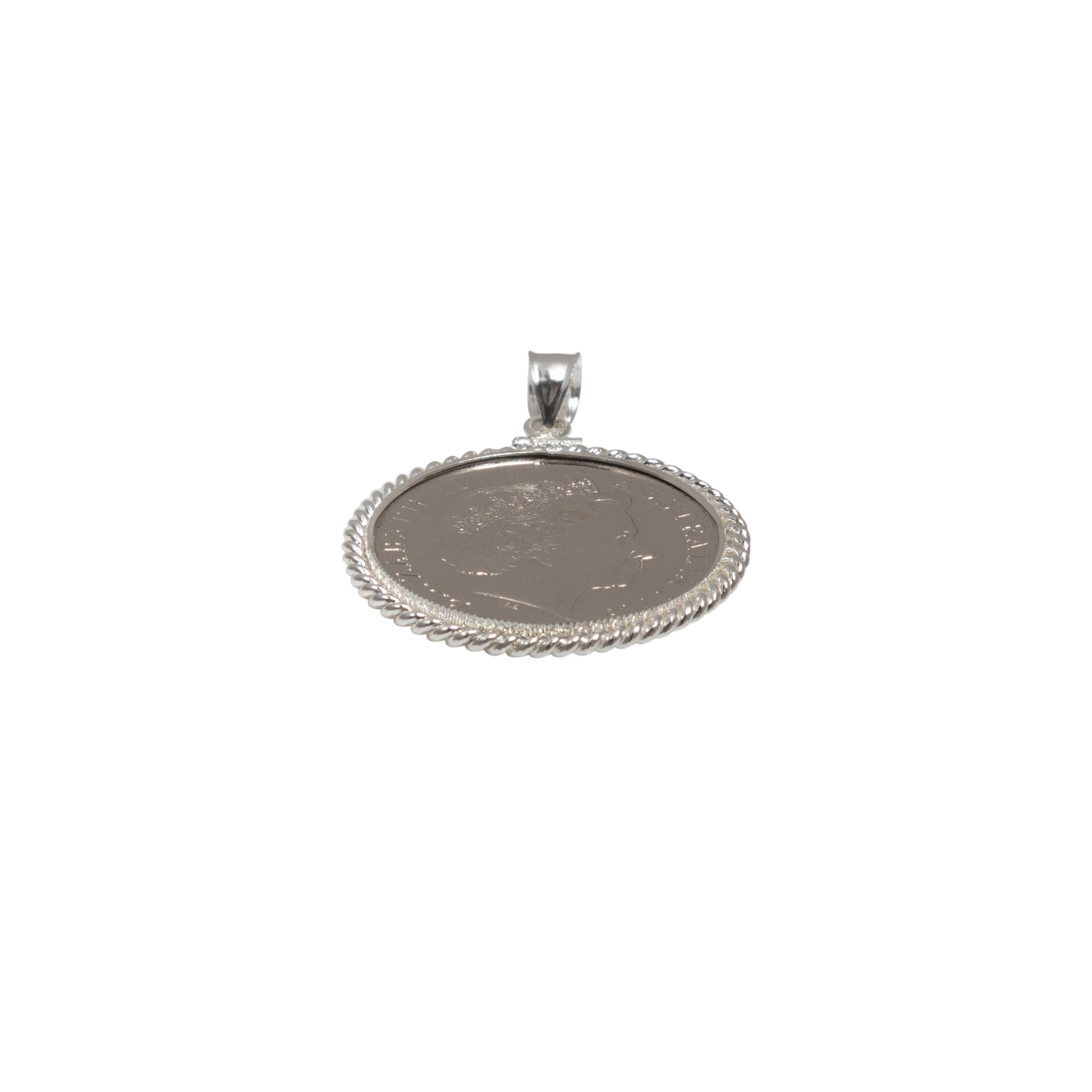 Australian 10 Cent Twisted Rope Bezel - Vintage Spirit - Handcrafted Coin Creations