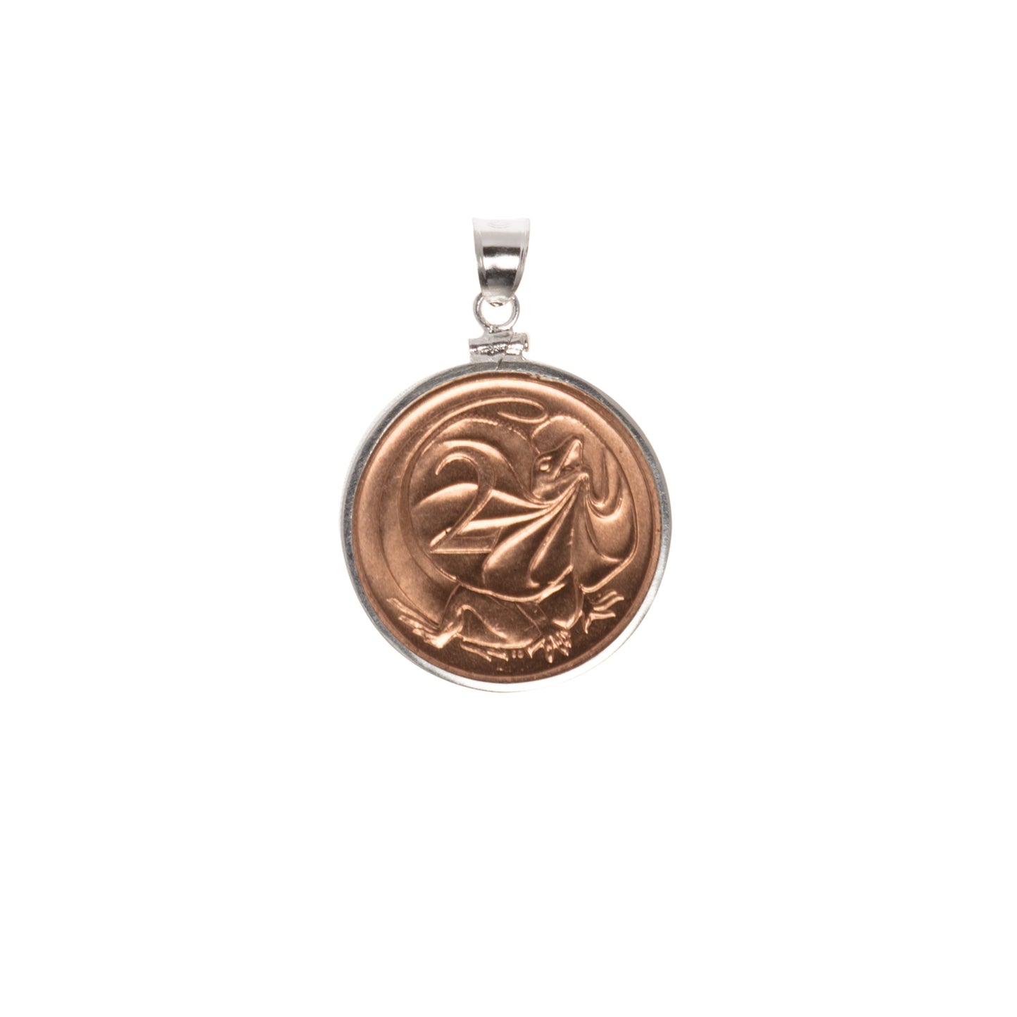 Australian 2 Cent Sterling Silver Bezel - Vintage Spirit - Handcrafted Coin Creations