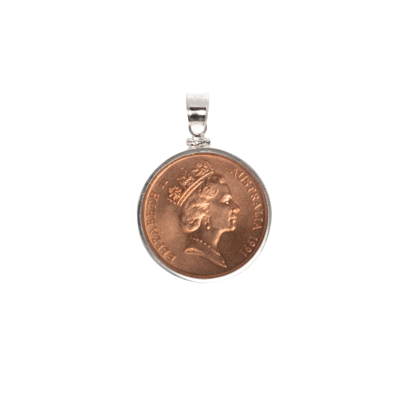 Australian 2 Cent Sterling Silver Bezel - Vintage Spirit - Handcrafted Coin Creations