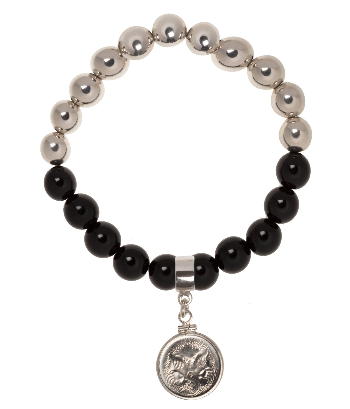 Australian 5 cent 10mm Bead Bracelet - Vintage Spirit - Handcrafted Coin Creations