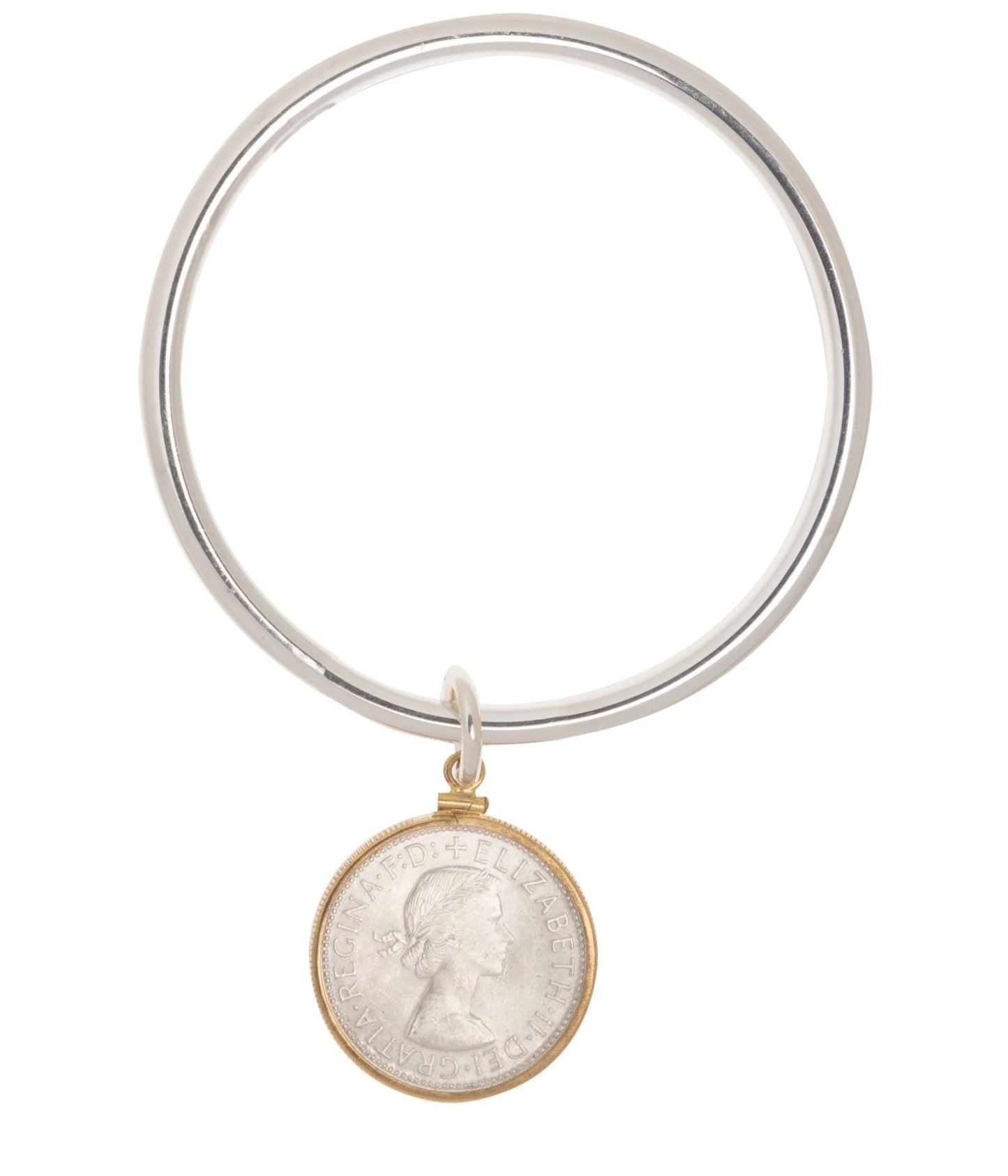 Australian Florin Sterling Silver Bangle - Vintage Spirit - Handcrafted Coin Creations