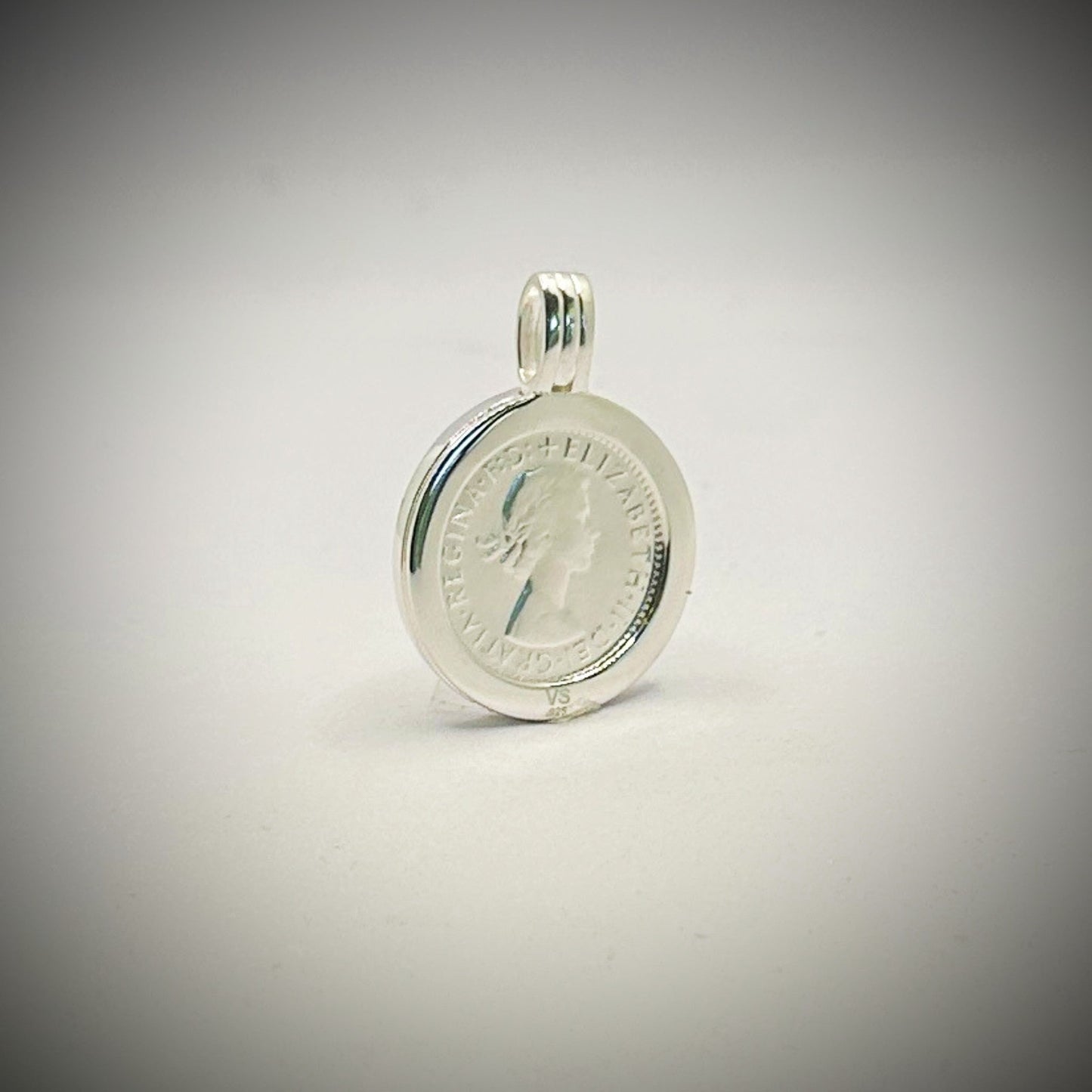 Australian Sixpence VS Pendant - Vintage Spirit - Handcrafted Coin Creations