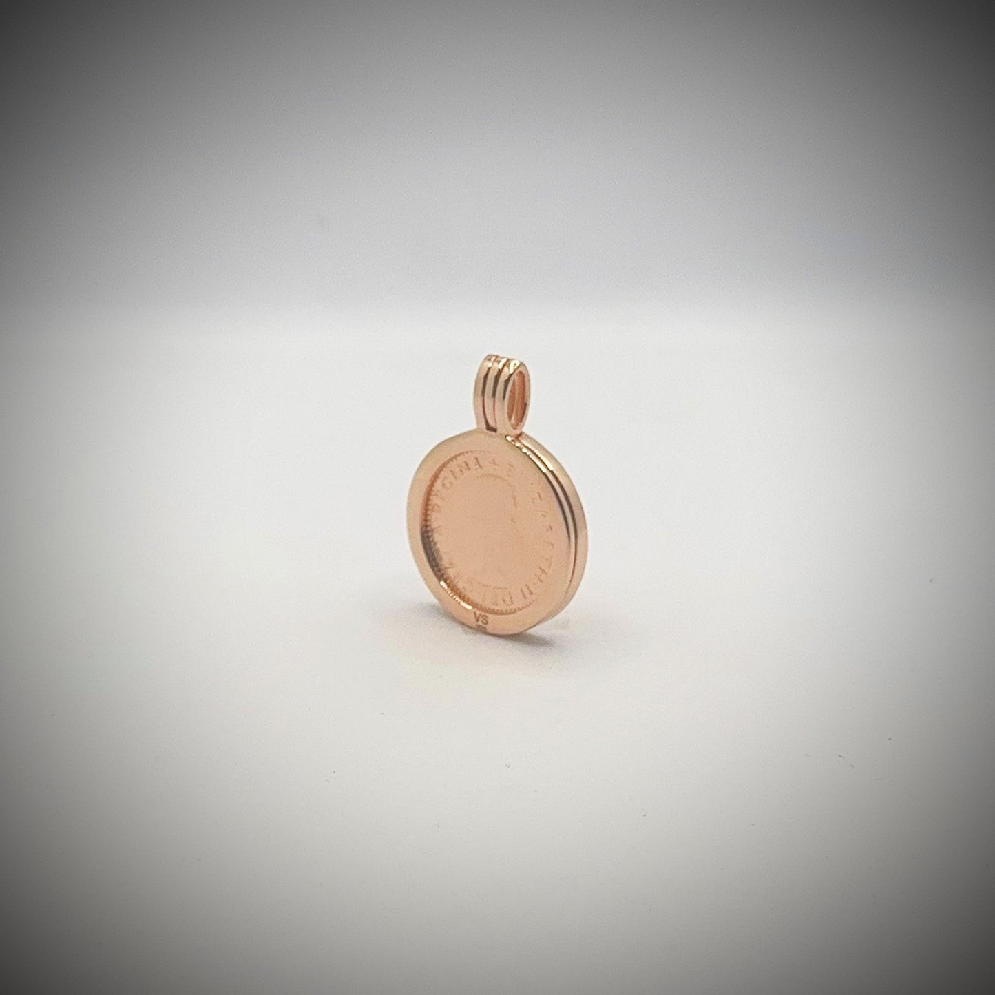 Australian Sixpence VS Pendant Rose Gold - Vintage Spirit - Handcrafted Coin Creations