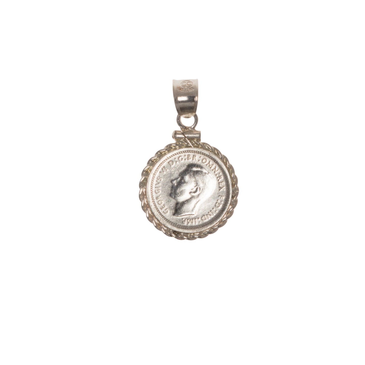Australian Threepence Sterling Silver Twisted Rope Bezel - Vintage Spirit - Handcrafted Coin Creations