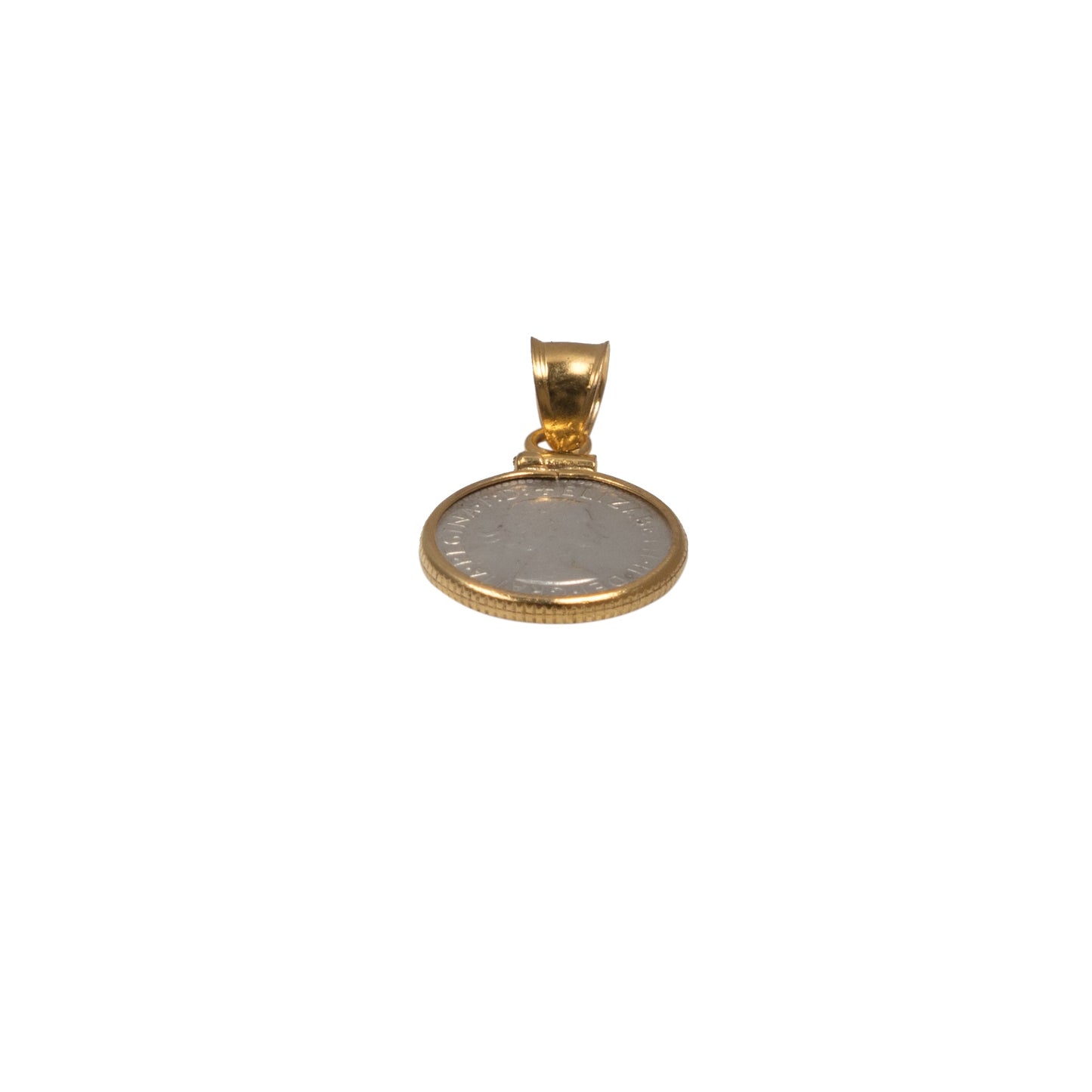 Australian Threepence Yellow Gold Filled Bezel - Vintage Spirit - Handcrafted Coin Creations
