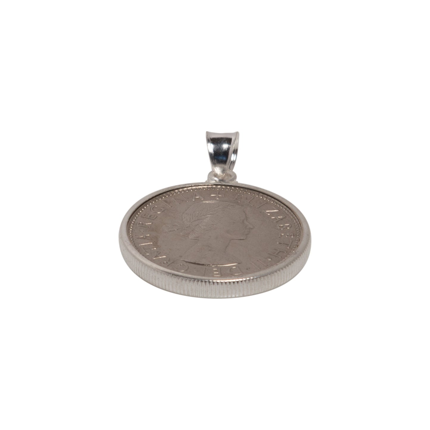 British Florin Sterling Silver Bezel - Vintage Spirit - Handcrafted Coin Creations