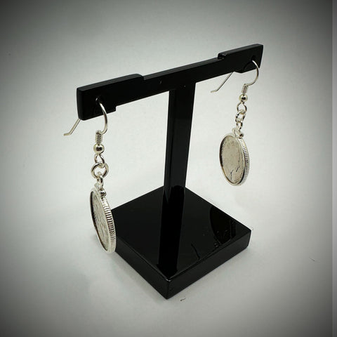 Australian 5 Cent Sterling Silver Earrings