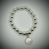 Australian Threepence 10mm Bead Bracelet