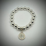 Australian Threepence 10mm Bead Bracelet