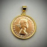 Australian Penny Yellow Gold Filled Bezel