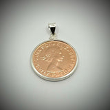 Rose Gold Australian Penny Sterling Silver Bezel
