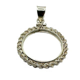 British Coins Twisted Rope Bezels