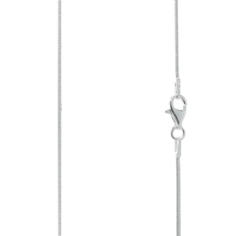 8 Sided Diamond Cut Snake Chain - Sterling Silver