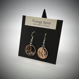 Australian 1 Cent Dangle Earrings - Vintage Spirit - Handcrafted Coin Creations