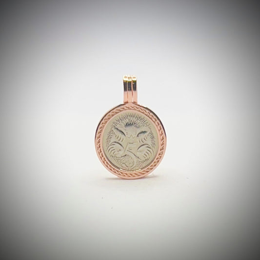 Australian 5 Cent Rose Gold VS Pendant - Vintage Spirit - Handcrafted Coin Creations
