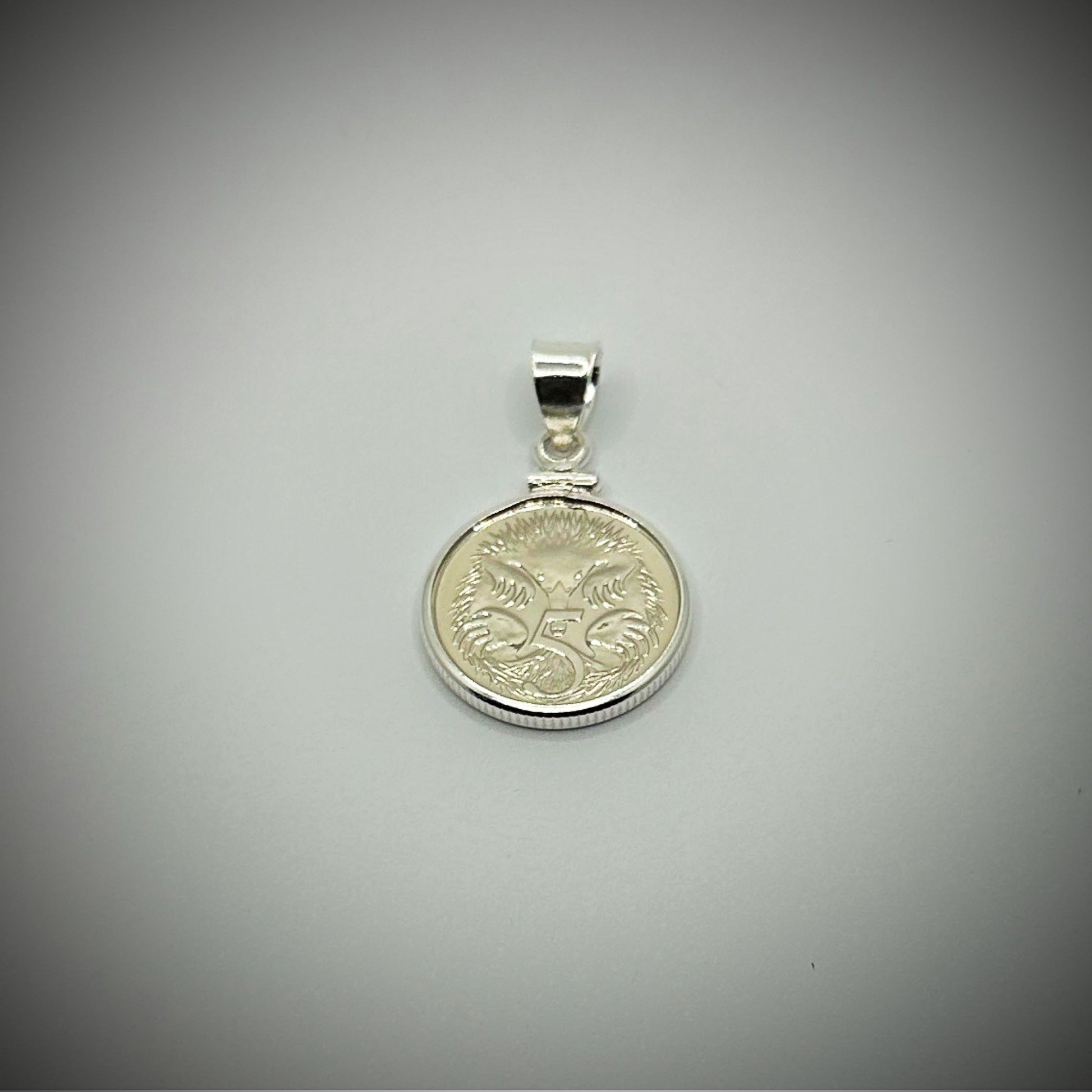 Australian 5 Cent Sterling Silver Bezel - Vintage Spirit - Handcrafted Coin Creations