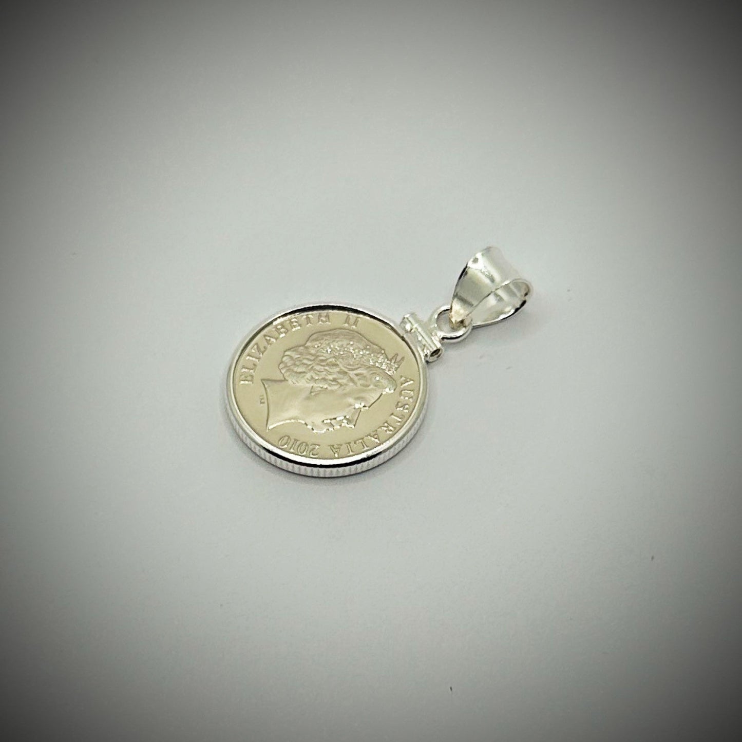 Australian 5 Cent Sterling Silver Bezel - Vintage Spirit - Handcrafted Coin Creations