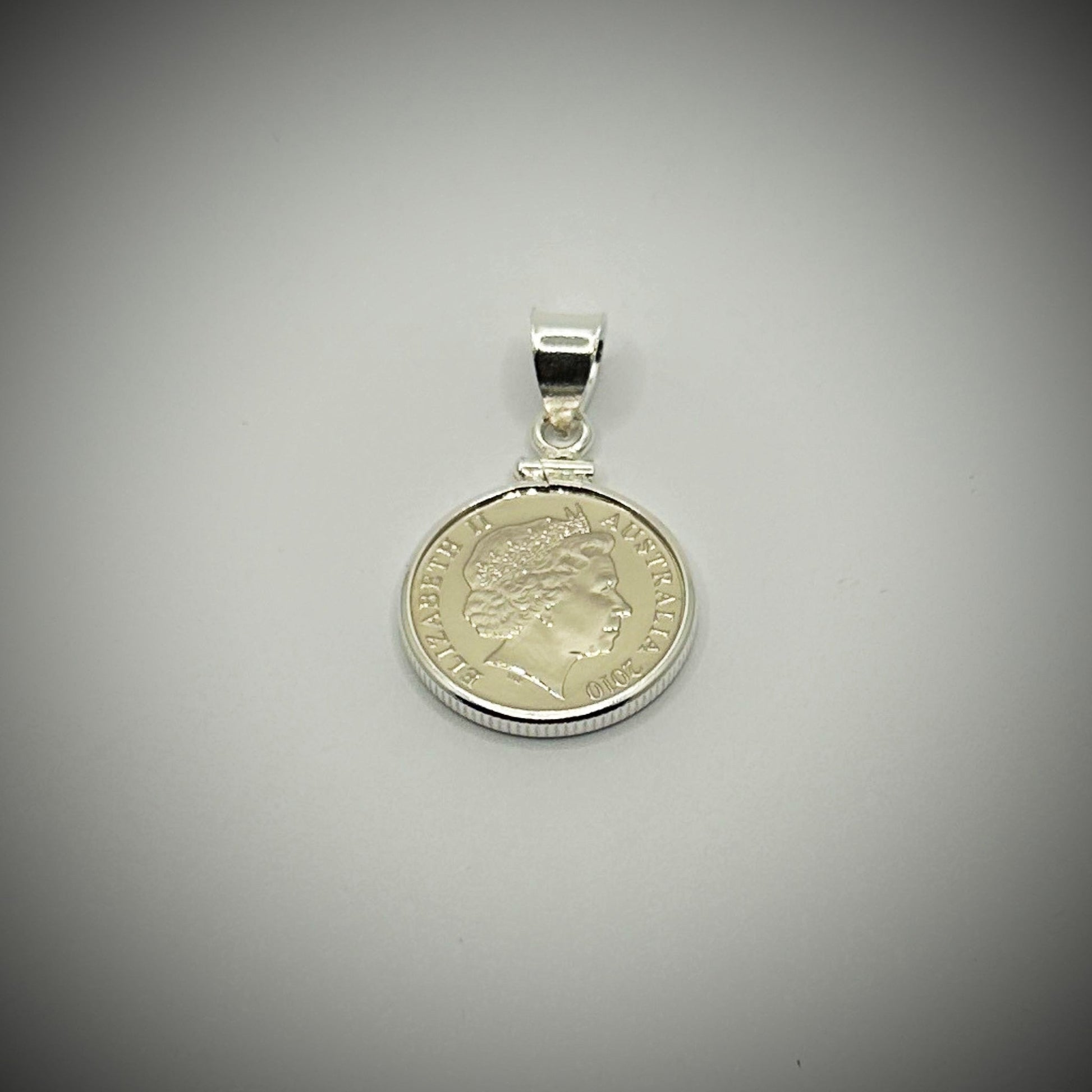 Australian 5 Cent Sterling Silver Bezel - Vintage Spirit - Handcrafted Coin Creations