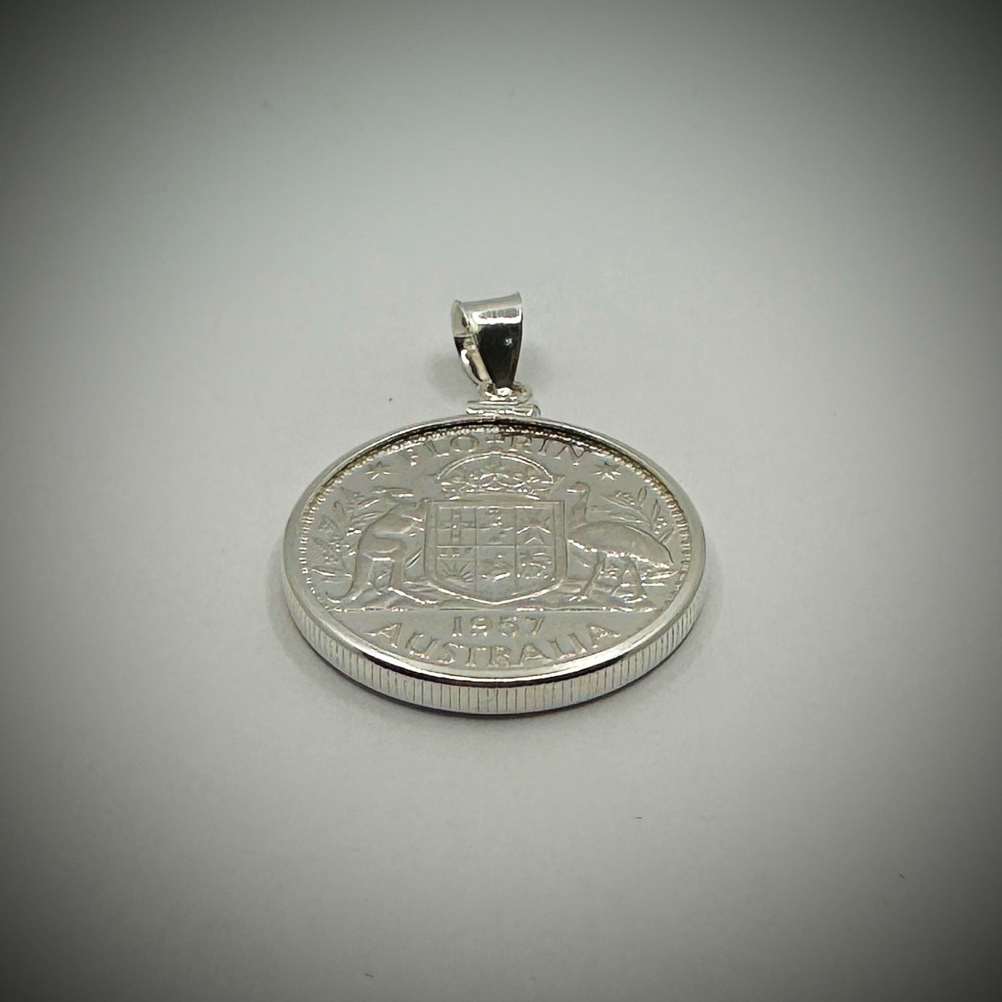 Australian Florin Sterling Silver Bezel - Vintage Spirit - Handcrafted Coin Creations