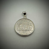 Australian Florin Sterling Silver Bezel - Vintage Spirit - Handcrafted Coin Creations