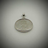 Australian Florin Sterling Silver Bezel - Vintage Spirit - Handcrafted Coin Creations