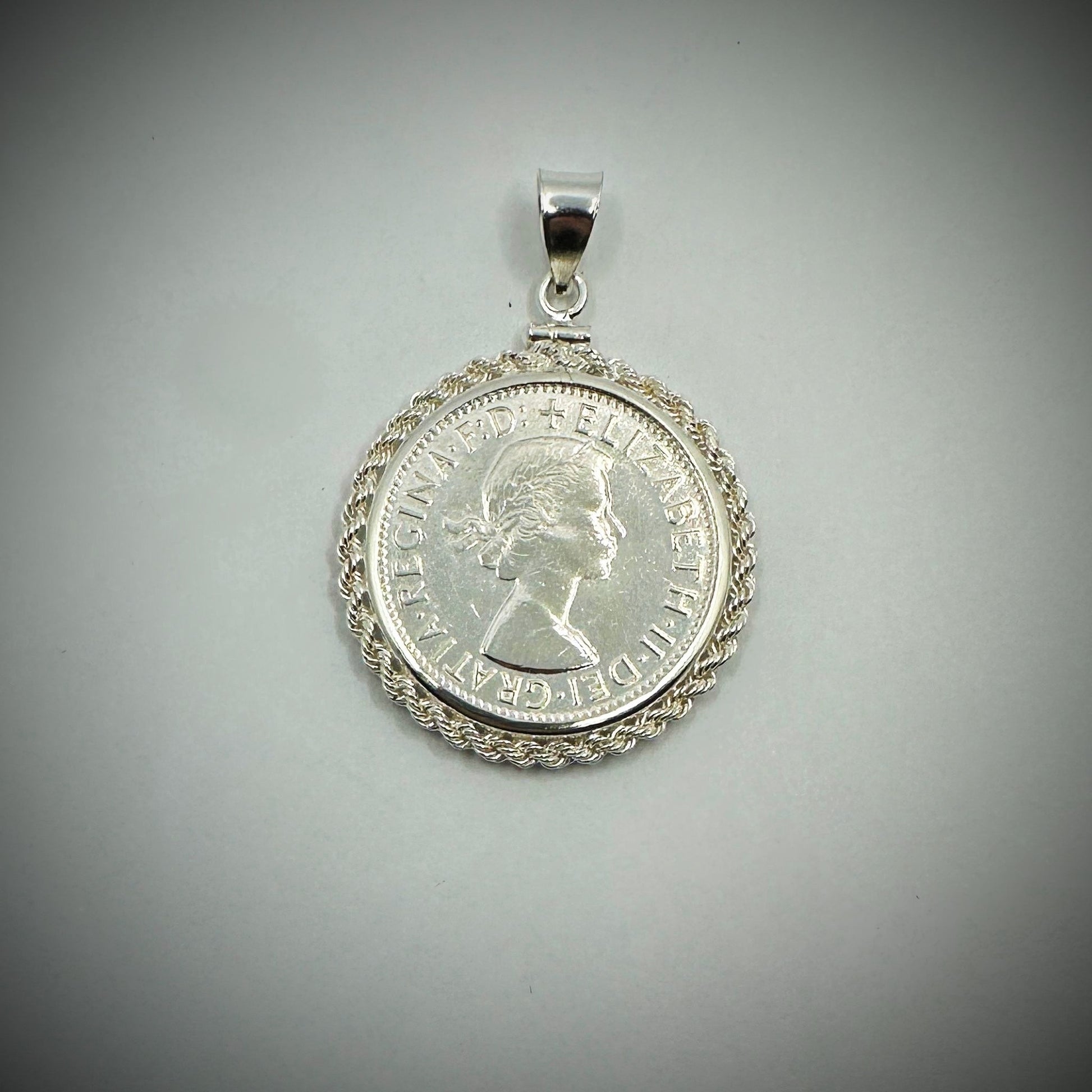 Australian Florin Twisted Rope Bezel - Vintage Spirit - Handcrafted Coin Creations