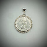 Australian Florin Twisted Rope Bezel - Vintage Spirit - Handcrafted Coin Creations