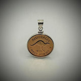 Australian Half Penny Sterling Silver Bezel - Vintage Spirit - Handcrafted Coin Creations