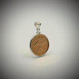 Australian Half Penny Sterling Silver Bezel - Vintage Spirit - Handcrafted Coin Creations