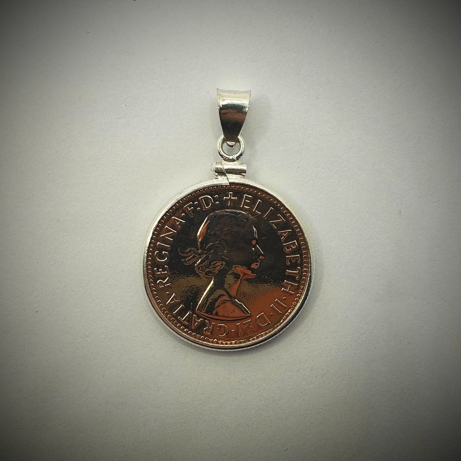 Australian Half Penny Sterling Silver Bezel - Vintage Spirit - Handcrafted Coin Creations