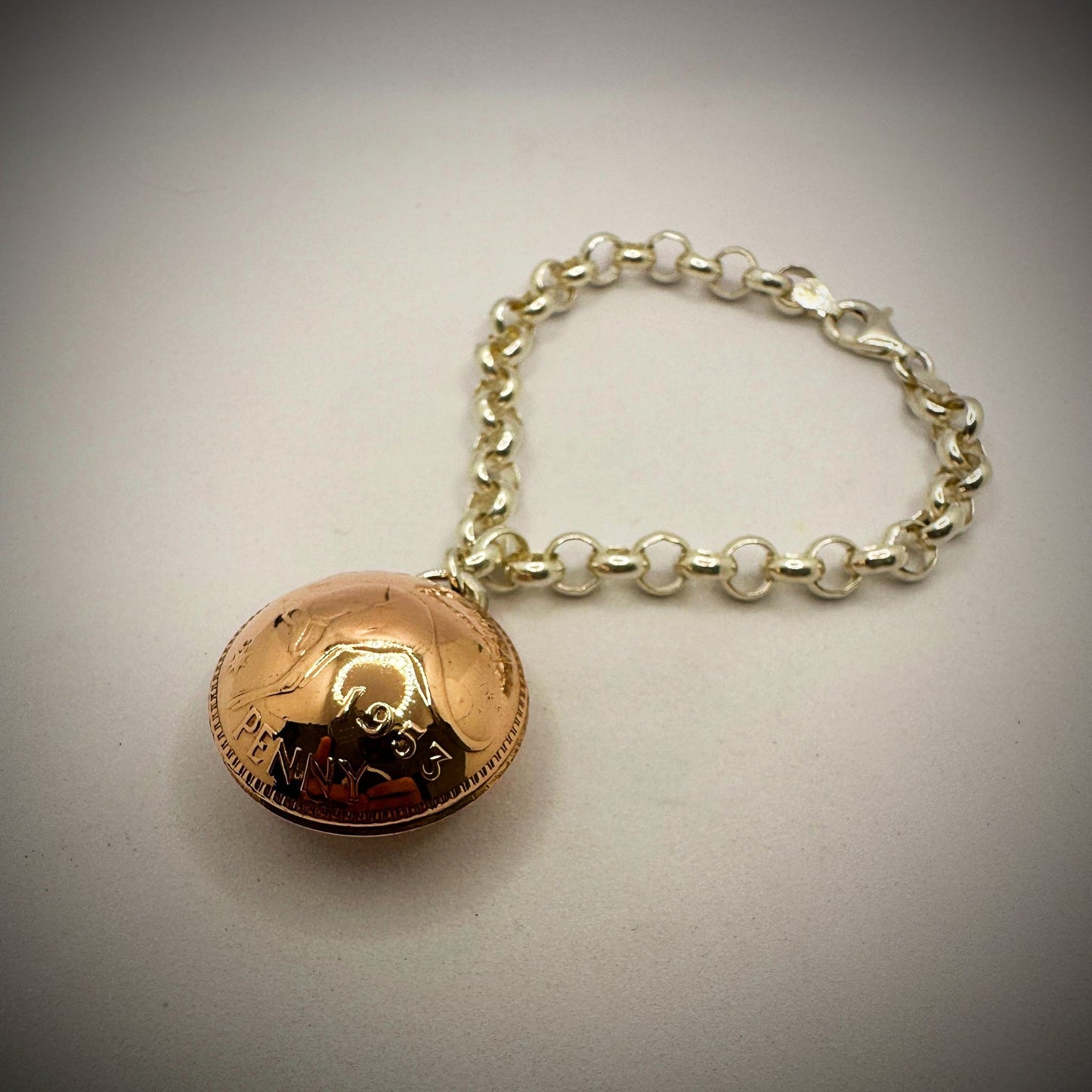 Australian Pennies Domed Bracelet - Vintage Spirit - Handcrafted Coin Creations