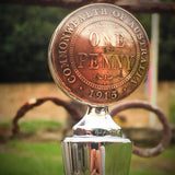 Australian Penny Bottle Stopper - Vintage Spirit - Handcrafted Coin Creations