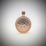 Australian Penny Rose Gold VS Pendant - Vintage Spirit - Handcrafted Coin Creations